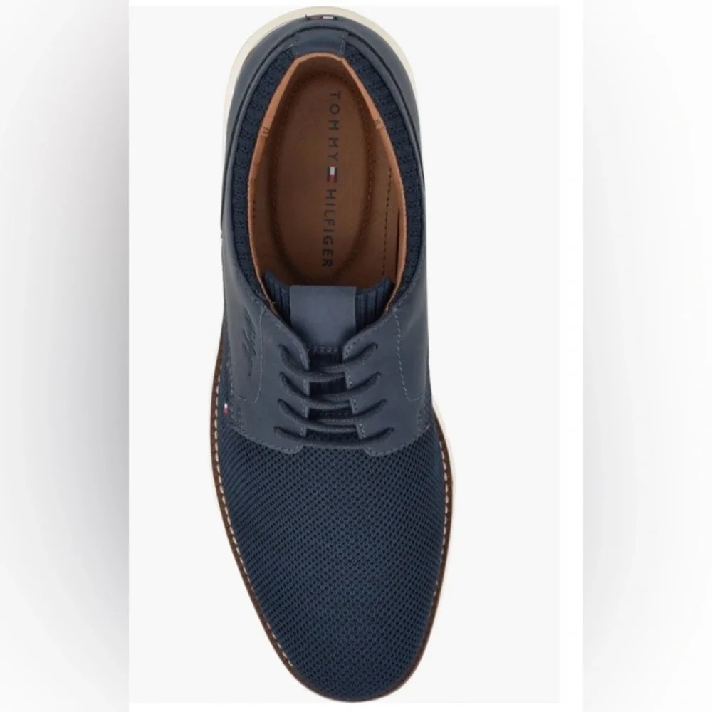 Tommy Hilfiger Navy Blue Oxfords Size 10 - Picture 6 of 16